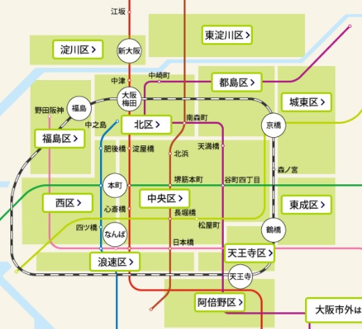 大阪　簡略図