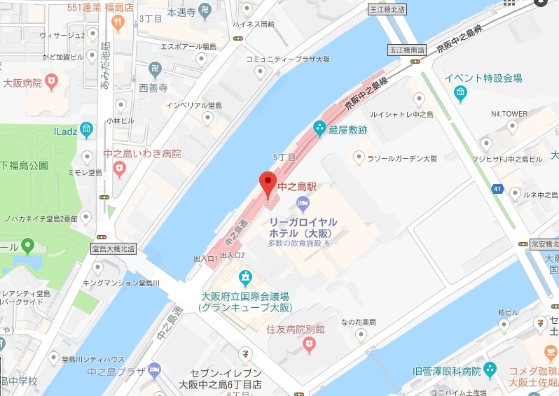 中之島駅周辺