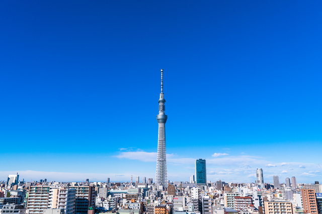 東京スカイツリーと街並み