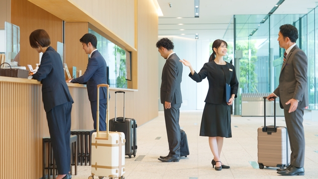 ホテルのフロント